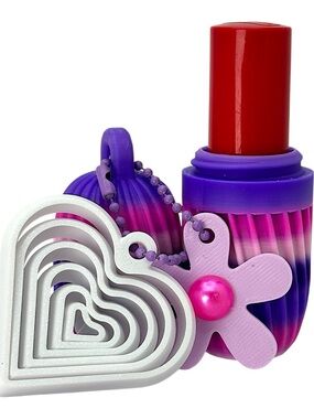 Handmade 3D Printed Lip Balm Holder Bag Charm